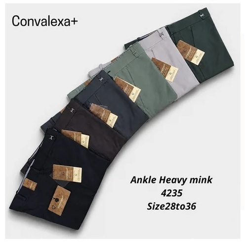 Mid Rise Mens Formal Pants