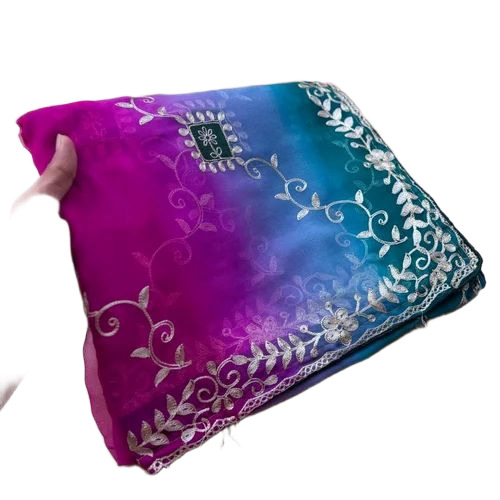 Pachrangi Georgette Saree