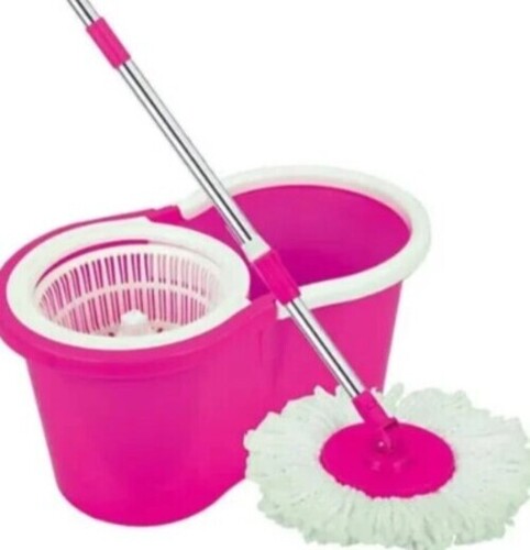 Plastic Bucket Spin Mop Set