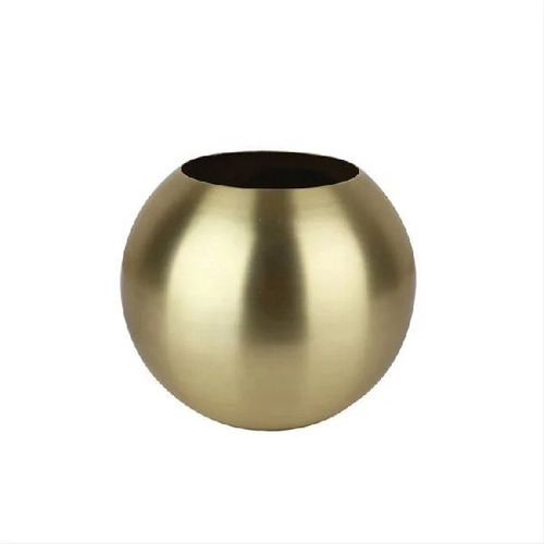Polished Plain Stainless Steel Round Flower Vase