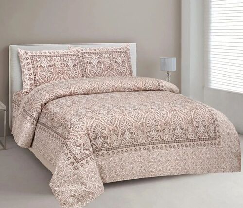 Printed Cotton Double Bedsheet With Pillow Covers