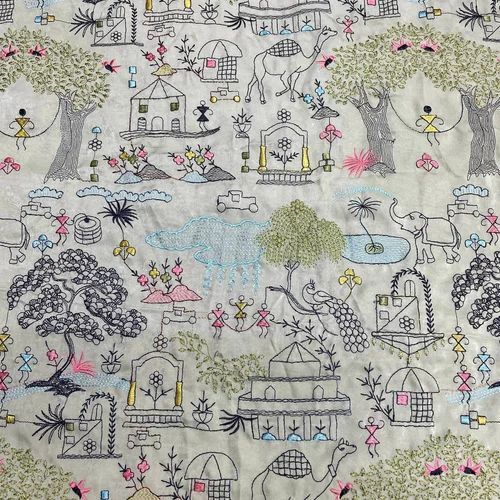 Printed Designer Sherwani Fabric