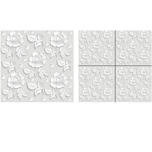 Rose Leaf Polished Vitrified Tiles 600 X 600 Mm - Color: Whites