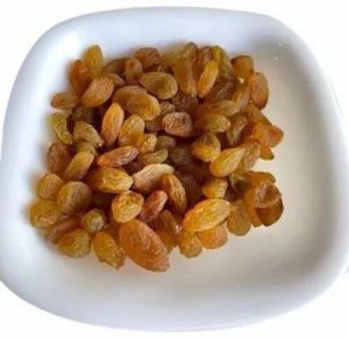 Seedless Golden Raisin - Dried Fruits, Grade A, Standard Size | Packet Packaging, 1 Year Shelf Life, Store in Cool & Dry Places
