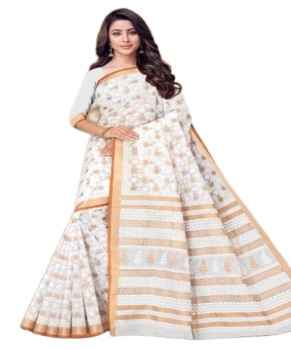 White Cotton Saree