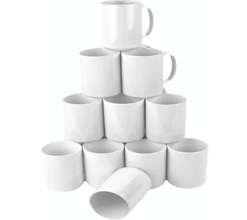 White Sublimation Blank Mug - Capacity: 350 Ml
