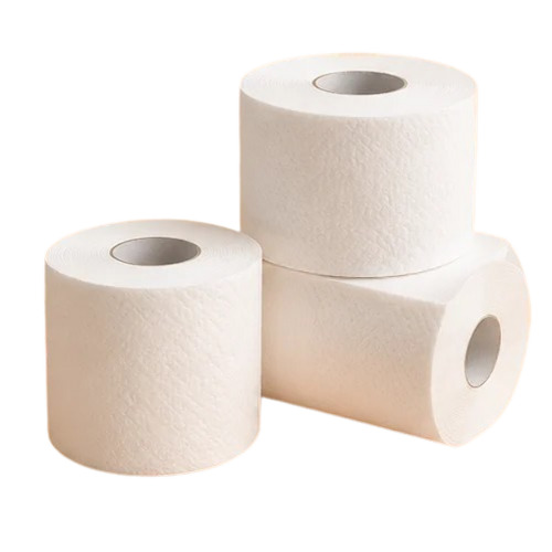 White Toilet Paper Roll
