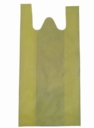 Yellow Color W Cut Non Woven Bag