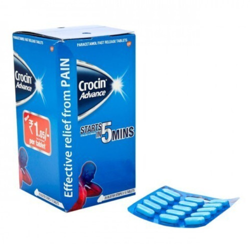 Crocin Advance Tablet - Life Span: 2 Years