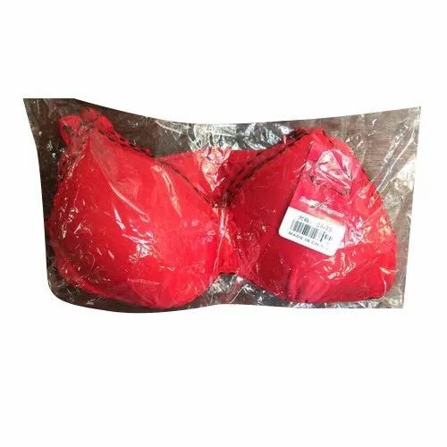 Ladies Red Padded Bra