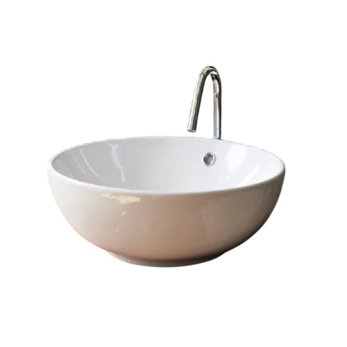 Round Polished Ceramic Table Top Wash Basin