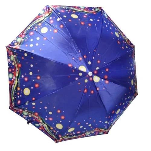 2 Fold Satin Printed Umbrella