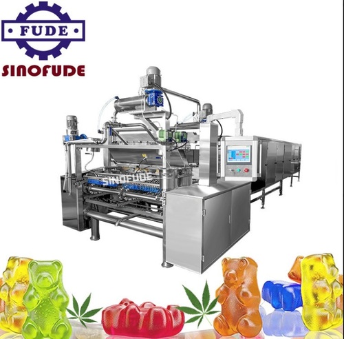 Automatic High Quality Soft Jelly Candy Production Line Jam Center Filled Vitamin Pectin Gummy Bear Depositing Making Machines