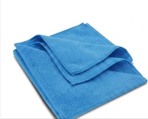 Blue Microfiber Car Cleaning Cloth