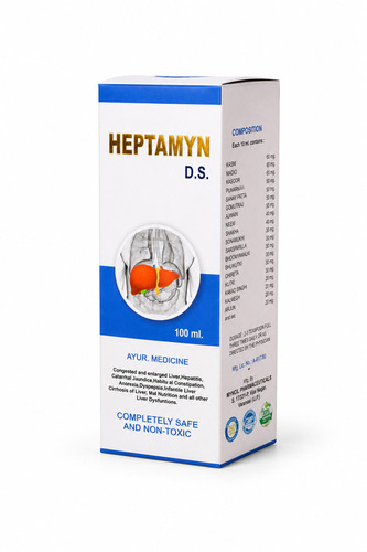 Heptamyn Ds Ayurvedic Liver Care Syrup 100 Ml - Ingredients: Kasni