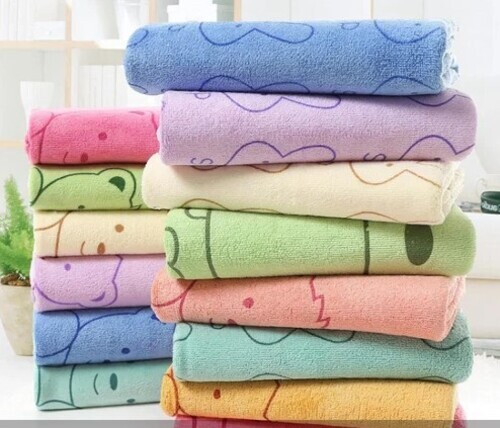 Printed Microfiber Bath Towel