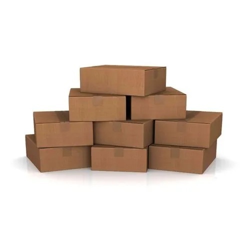 Rectangular Brown Corrugated Packaging Box