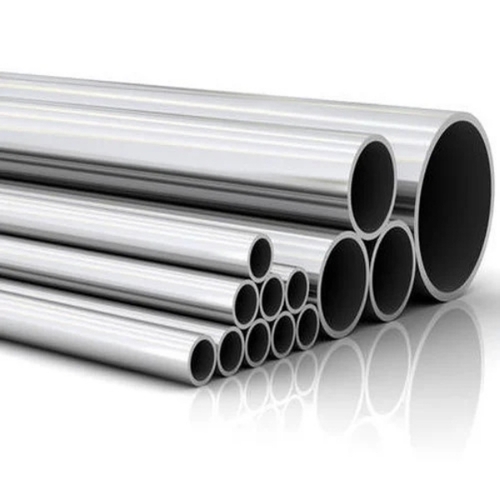 Silver Mild Steel Round Pipe
