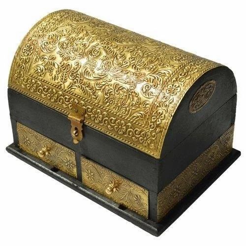 Vintage Wooden Jewellery Box