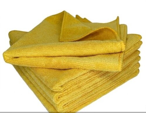 Yellow Microfiber Kitchen Cleaning Cloth