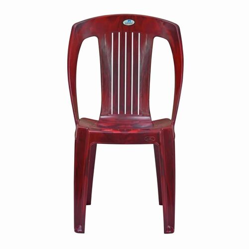 Armless Brown Plastic Chair