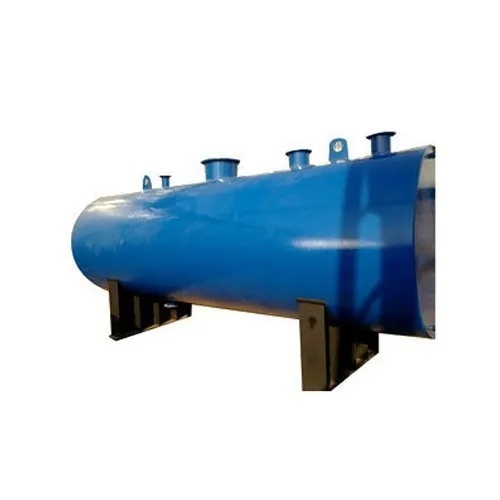 Blue Industrial Water Storage Tank