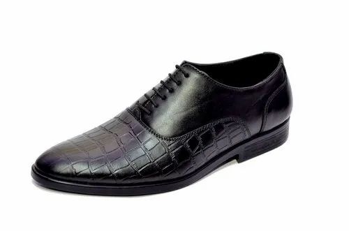 Men Black Formal Wear Leather Shoes
