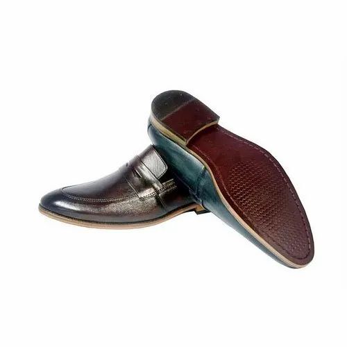 Men Brown Casual Wear Slip On Shoes