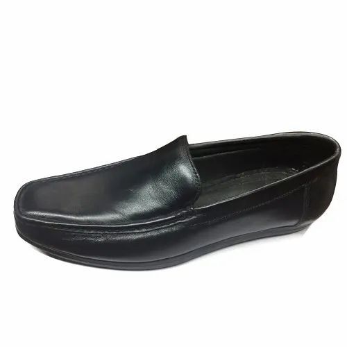Mens Black Casual Wear Slip On Shoes