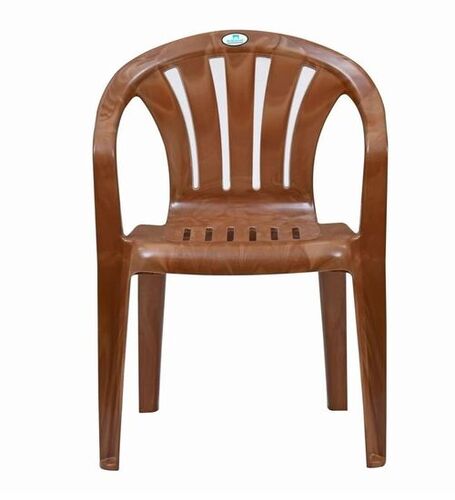 Mid Back Brown Plastic Chair