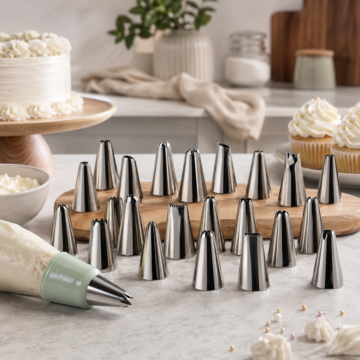 Stainless Steel 24 Piece Nozzle Set - Capacity: 1 Pcs/hr