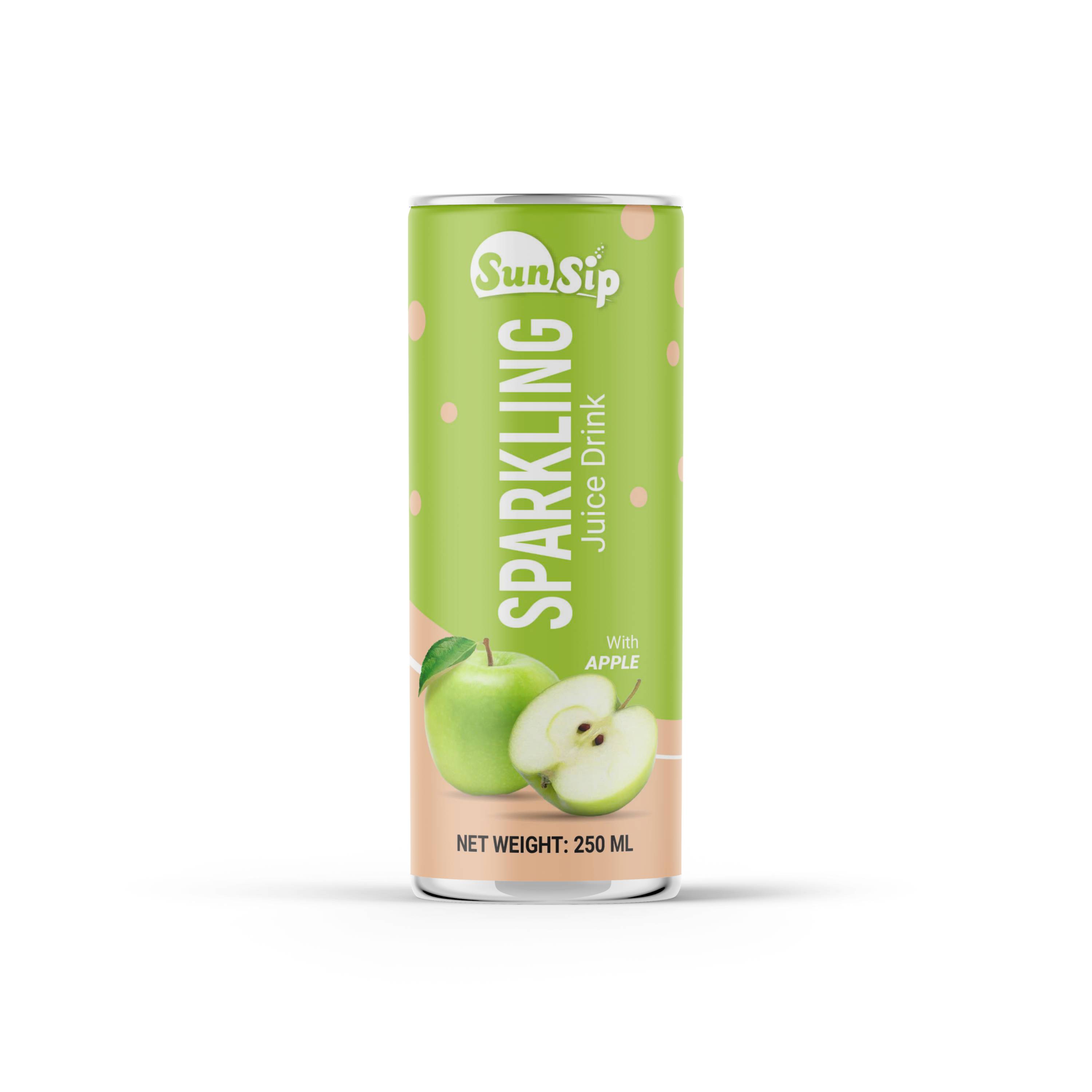 Sunsip Apple Sparkling Juice Drink 250Ml - Capacity: 250 Milliliter (Ml)