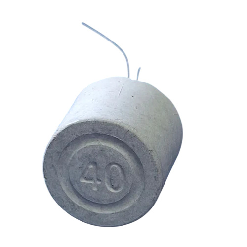 40Mm Cylindrical Concrete Cover Block - Color: Grey