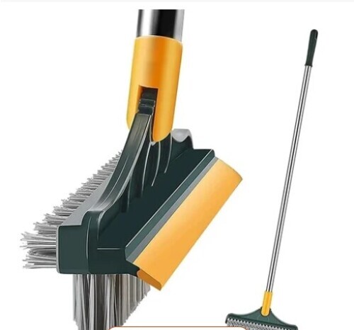 Bathroom Tiles Cleaning Brush With Wiper
