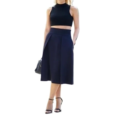 Crop Top And Skirt