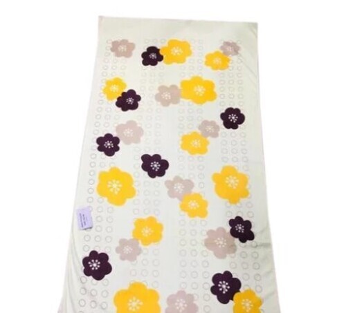 Flower Print Bath Towel