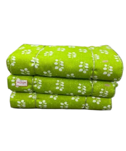 Green Printed Rayon Fabric