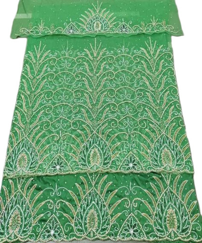Heavy Beaded George Fabric