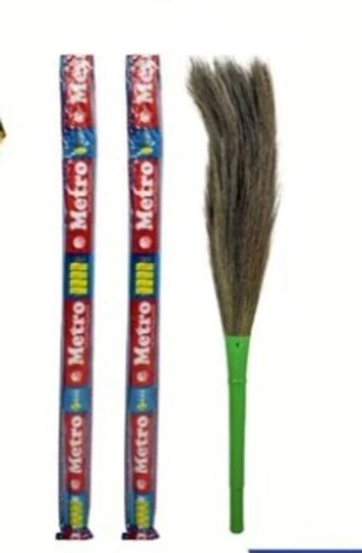 Plastic And Grass Broom