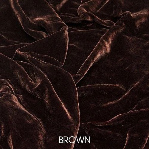 Soft Brown Velvet Fabric