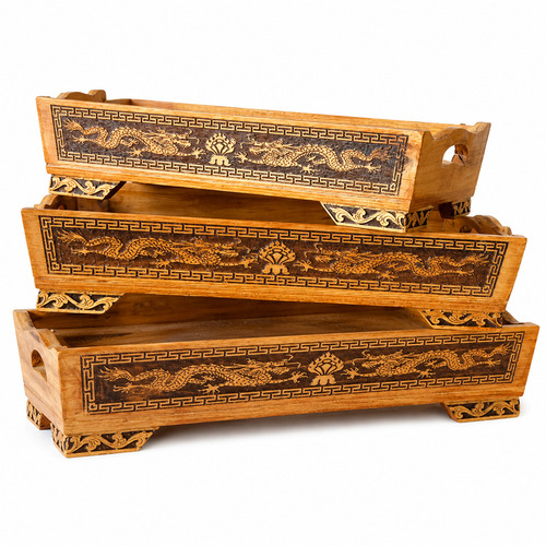 Tashi Taki Tray Set Of 3 Pcs