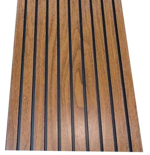 Warm Brown Fluted Ceiling Wall Louvered Panel
