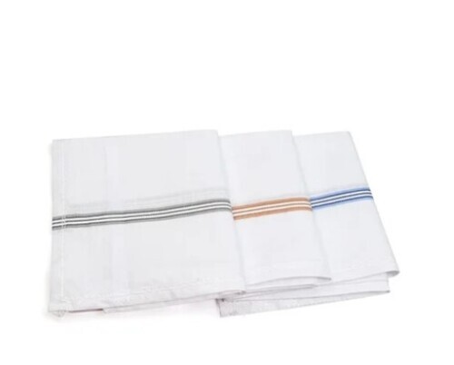 White Printed Handkerchief