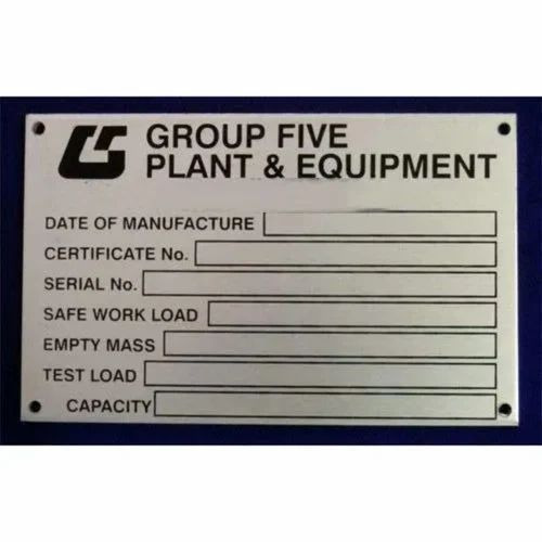 Anodized Aluminium Printed Label