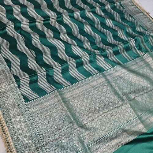 Banarasi Pure Jamdani Cotton Silk Saree - Multicolor Cotton Silk, Sheer | Lightweight, Comfortable, Festive Wear