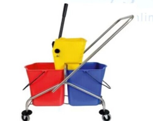 Double Bucket Wringer Trolley