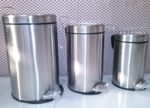 Foot Pedal Stainless Steel Dustbin