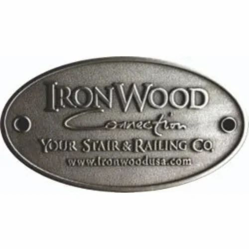 Grey Aluminum Etched Label
