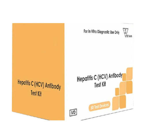 Hepatitis C Hcv Antibody Test Kit - Color: White With Markings