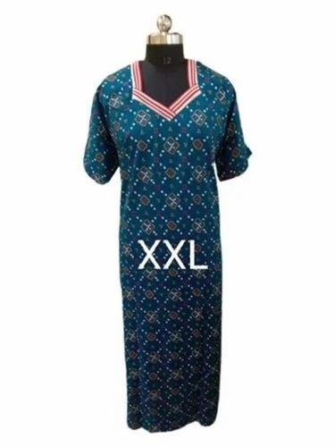 Ladies Printed Cotton Night Gown